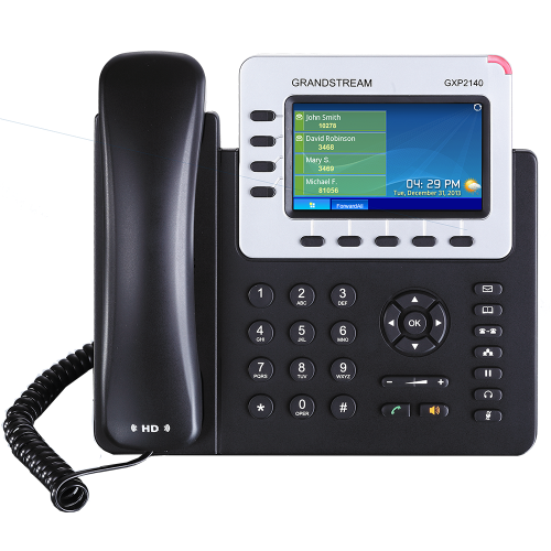 Telefon IP Grandstream Networks GXP2140, 4 lini, PoE, Black-Grey