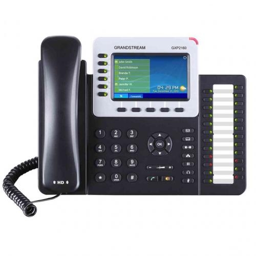 Telefon IP Grandstream Networks GXP2160, 6 lini, PoE, Black-Grey