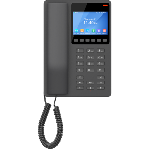 Telefon IP Grandstream GHP631, 2 conturi SIP, 2 Linii, PoE, Black