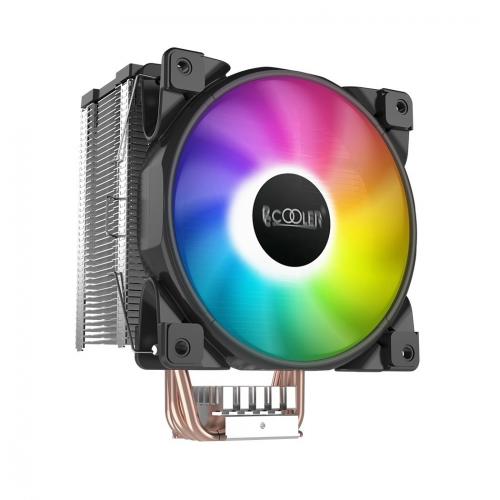 Cooler procesor PcCOOLER GI-D56V HALO RGB, 1x 120mm