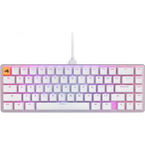 Tastatura Glorious PC Gaming Race GMMK 2 Compact - Fox Switches, RGB LED, USB, White