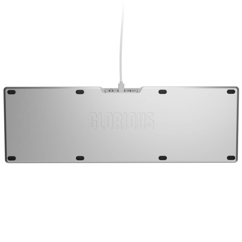 Tastatura Glorious PC Gaming Race, USB 2.0/USB-C, Silver