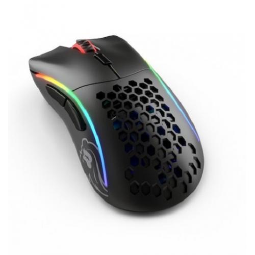 Mouse Optic Glorious PC Gaming Race Model D, RGB LED, USB Wireless, Black