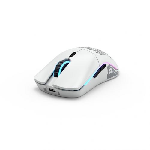 Mouse Optic Glorious PC Gaming Race Model O, USB Wireless, White