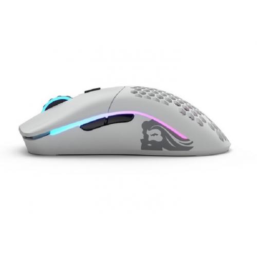 Mouse Optic Glorious PC Gaming Race Model O, USB Wireless, White