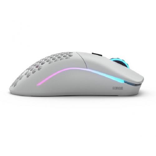 Mouse Optic Glorious PC Gaming Race Model O, USB Wireless, White