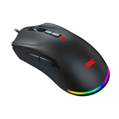 Mouse Optic AOC GM530, RGB LED, USB, Black