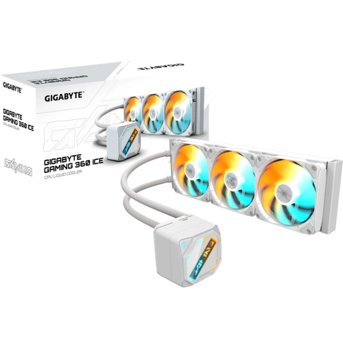 Cooler procesor Gigabyte AORUS GAMING 360 ICE, ARGB LED, 3 x 120 mm, White