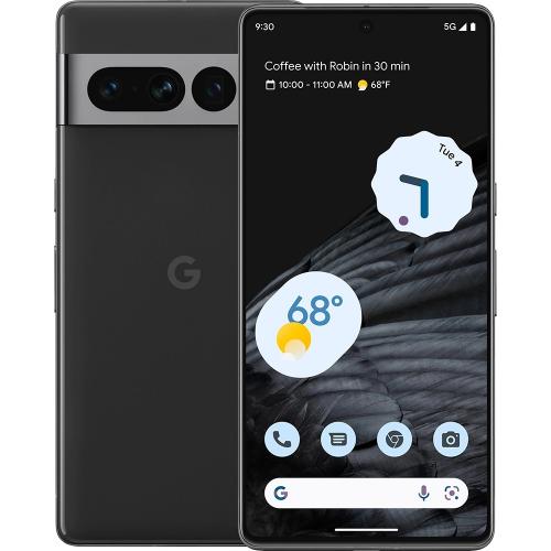 Telefon Mobil Google Pixel 7 Pro, Dual SIM, 256GB, 12GB RAM, 5G, Obsidian