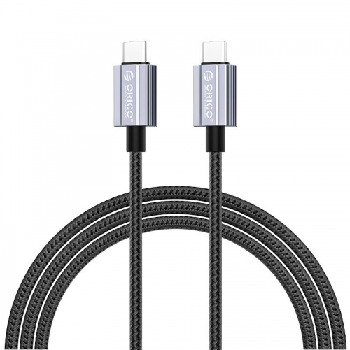 Cablu de date Orico GQA100-20-BK, USB-C male - USB-C male, 2m, Black
