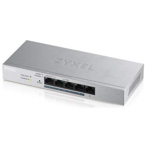 Switch Zyxel GS1200-5HP, 5 porturi (4 PoE)