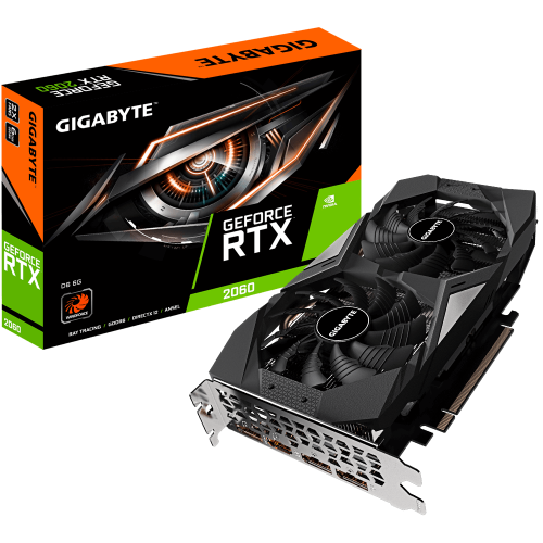 Placa video GIGABYTE GeForce RTX 2060 D6, 6GB GDDR6, 192-bit