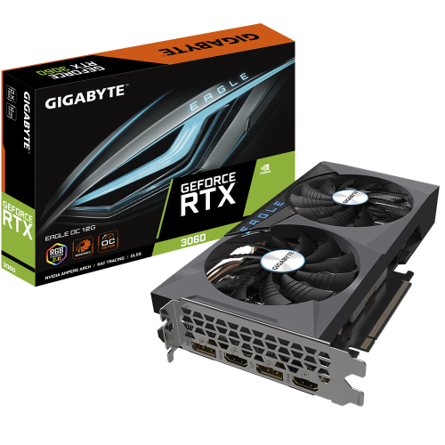 Placa video GIGABYTE GeForce RTX 3060 EAGLE OC LHR 12GB GDDR6 192-bit