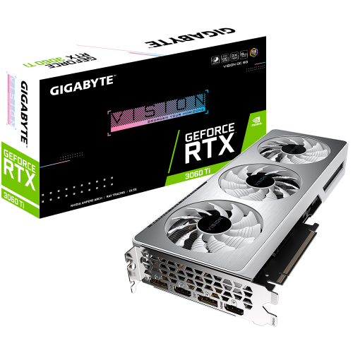 Placa video Gigabyte nVidia GeForce RTX 3060 Ti VISION OC LHR 8GB, GDDR6, 256bit