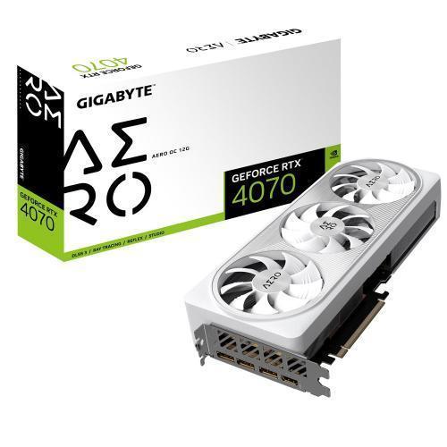 Placa video Gigabyte nVidia GeForce RTX 4070 AERO OC 12GB, GDDR6X, 192bit