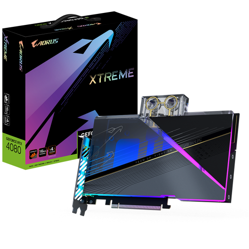 Placa video Gigabyte nVidia GeForce RTX 4080 AORUS XTREME WATERFORCE WB 16GB, GDDR6X, 256bit