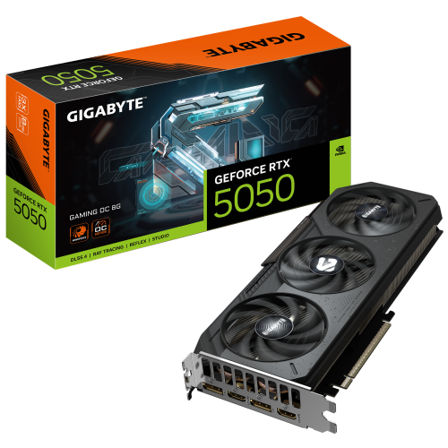 Placa video Gigabyte nVidia GeForce RTX 5050 GAMING OC 8GB, GDDR6, 128 bit