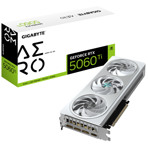Placa video Gigabyte nVidia GeForce RTX 5060 Ti AERO OC 8GB, GDDR7, 128 bit