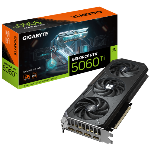 Placa video Gigabyte nVidia GeForce RTX 5060 Ti GAMING OC 16GB, GDDR7, 128 bit