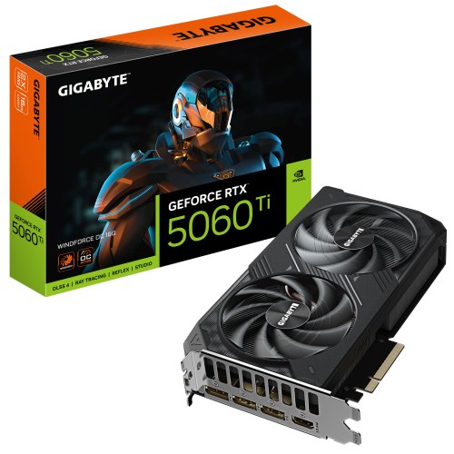 Placa video Gigabyte nVidia GeForce RTX 5060 Ti WINDFORCE OC 16GB, GDDR7, 128 bit