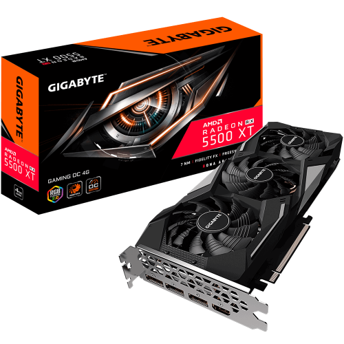 Placa video Gigabyte AMD Radeon RX 5500 XT Gaming OC, 4GB, GDDR6, 128bit