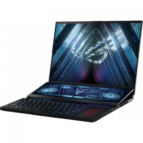 Laptop ASUS ROG Zephyrus Duo 16 GX650RS-LO053W, AMD Ryzen 9 6900HX, 16inch, RAM 64GB, SSD 2 x 2TB, nVidia GeForce RTX 3080 8GB, Windows 11, Black
