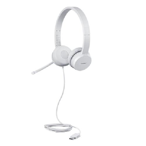 Casti cu microfon Lenovo 110, White