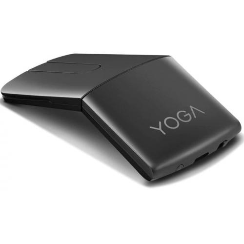 Mouse wireless Lenovo Yoga cu presenter laser, Negru, Rezolutie (dpi) 1600 dpi, Butoane/rotite: 4, Interfata mouse: Bluetooth, Wireless, Tehnologie: Laser fara fir, Senzor Optic, Interfata receiver: USB, Greutate: 60g