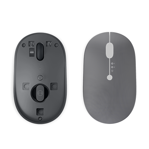 Mouse Optic Lenovo Go Multi-Device, USB-C Wireless/Bluetooth, Storm Grey