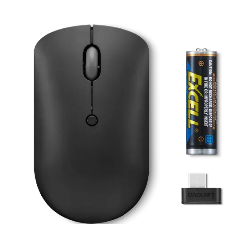 Mouse Optic Lenovo 400, USB-C Wireless, Black