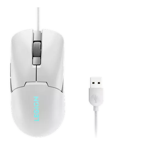Mouse Optic Lenovo Legion M300s RGB, USB, White