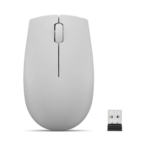Mouse Optic Lenovo 300, USB Wireless, Arctic Grey
