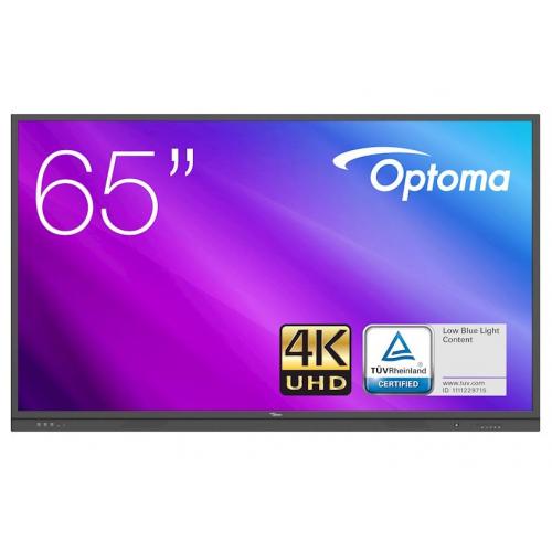 Display Interactiv Optoma 3651RK 65inch, 3840x2160pixeli, Android 8.0, Black