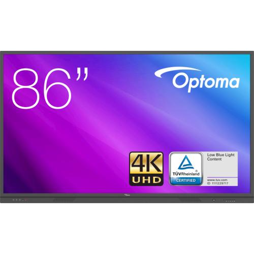 Display Interactiv Optoma 3861RK 86inch, 3840x2160pixeli, Android 8.0, Black