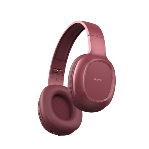 Casti cu microfon Havit H2590BT Pro, Bluetooth/3.5 mm jack, Red