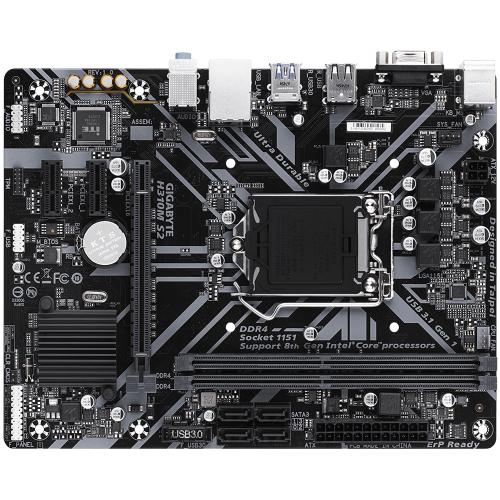 Placa de baza Gigabyte H310M S2, Intel H310, Socket 1151 v2, mATX