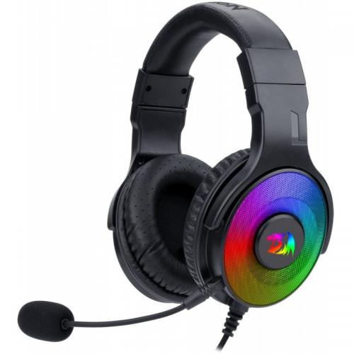 Casti cu microfon Redragon Pandora RGB, USB-A, Black