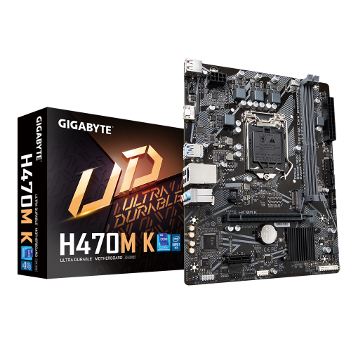 Placa de baza Gigabyte H470M K, Intel H470, Socket 1200, mATX