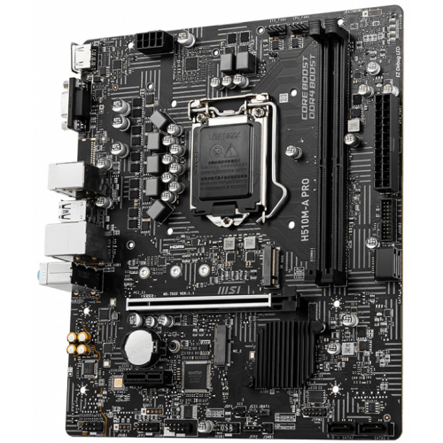 Placa de baza MSI H510M-A PRO, Intel H510, Socket 1200, mATX