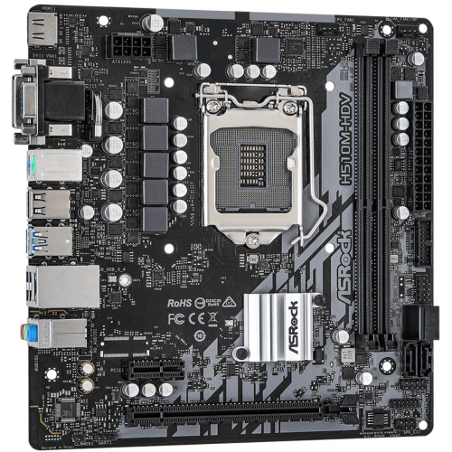 Placa de baza ASRock H510M-HDV, Intel H510, socket 1200, mATX