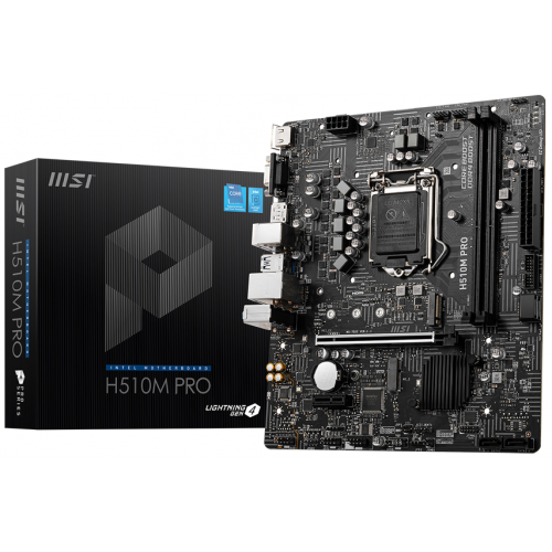 Placa de baza MSI H510M PRO, Intel H510, Socket 1200, mATX