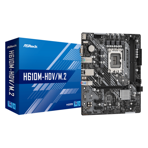 Placa de baza Asrock H610M-HDV/M.2 D4, LGA 1700