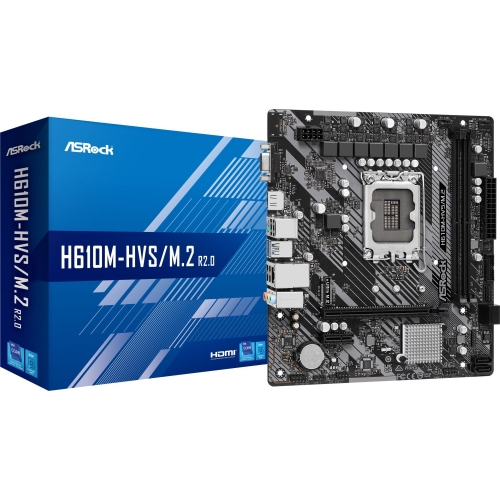 Placa de baza ASRock H610M-HVS/M.2 R2.0, Intel H610, Socket 1700, mATX