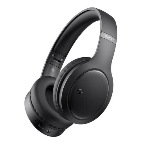 Casti cu microfon Havit H633BT, Bluetooth/3.5 mm jack, Black