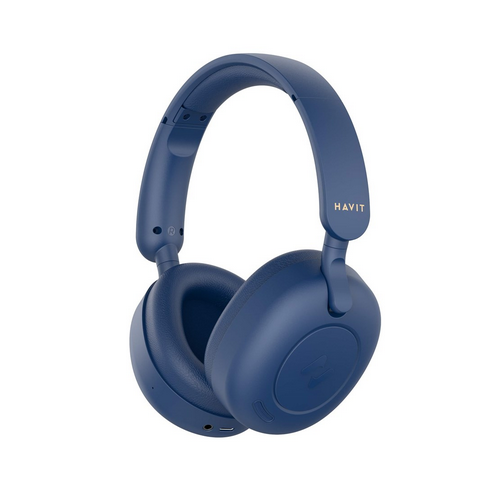 Casti cu microfon Havit H655BT, Bluetooth/3.5 mm jack, Blue