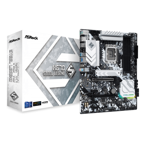 Placa de baza Asrock H670 STEEL LEGEND D4, LGA 1700