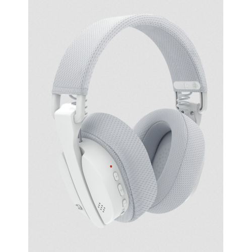 Casti cu microfon Redragon Luce, 3.5 mm jack/USB Wireless/Bluetooth, White