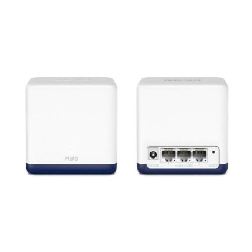 Router wireless Mercusys Halo H50G Mesh, 2x LAN, 2 bucati