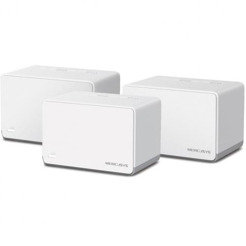 Mercusys AX1800 Whole Home Wi-Fi system HALO H70X(3-PACK),wi-fi 6 Dual-Band, Standarde Wireless: IEEE 802.11ax/ac/n/a 5 GHz, IEEE 802.11ax/n/b/g 2.4 GHz, viteza wireless: 1201 Mbps on 5 GHz, 574 Mbps on 2.4 GHz, Securitate wireless:  WPA-PSK/WPA2-PSK/WPA3