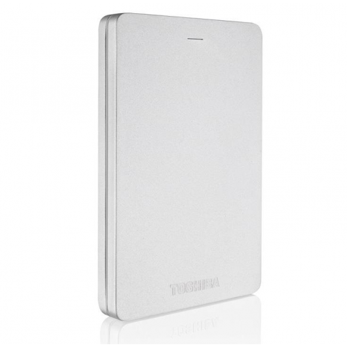 Hard Disk portabil Toshiba Canvio Alu 2TB, USB 3.0, 2.5inch, Silver